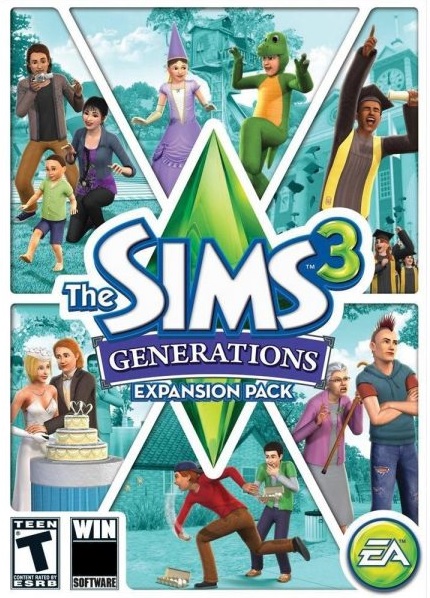 THESIMS3-GENERATIONS-PC-COVER The Sims 3 - Generations Expansion (Windows PC) - Origin DLC - Image 1