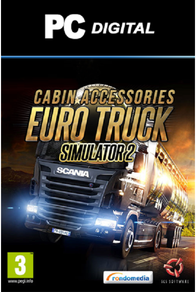 cabin-accessories.png Euro Truck Simulator 2 - Cabin Accessories DLC Steam (Digital Download) - Image 1