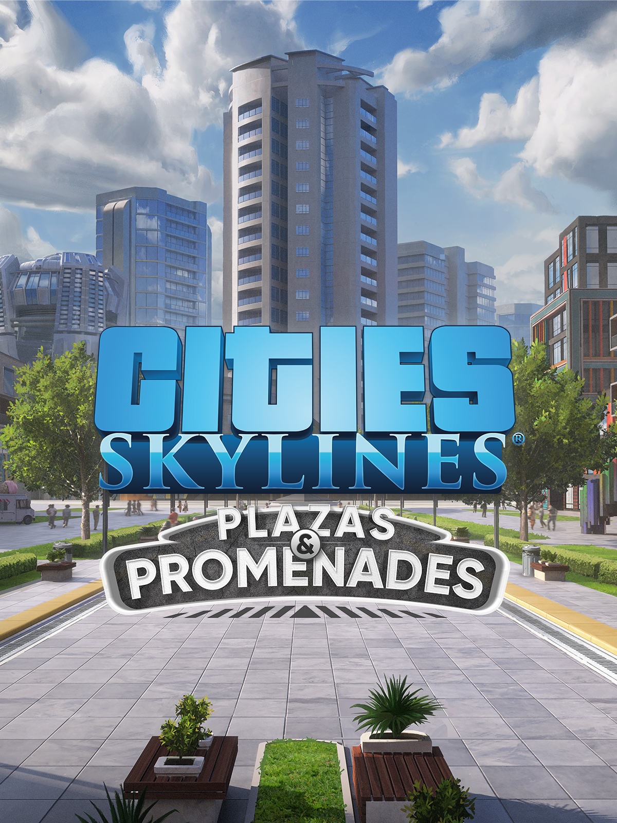 CITIES-SKYLINES-PNP-PC-COVER Cities: Skylines - Plazas & Promenades DLC Steam (Digital Download) - Image 1